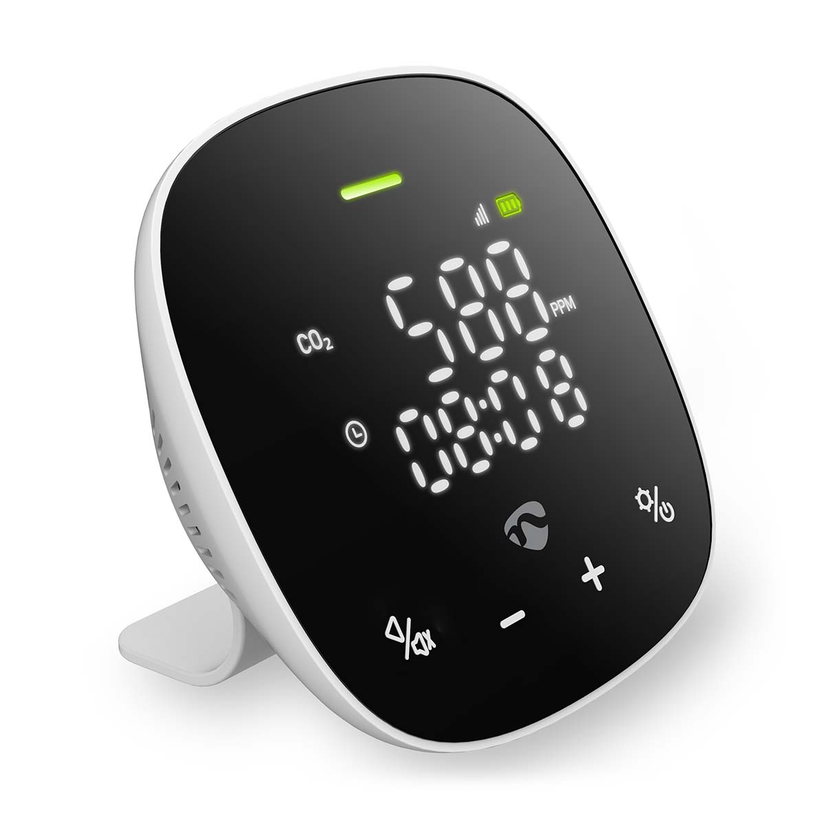 SmartLife Luchtkwaliteitsmonitor | Wi-Fi | Inclusief display | Koolstofdioxide (CO2) / Temperatuur / Vochtigheid | Android™ / IOS | Wit / Zwart - Afbeelding 8