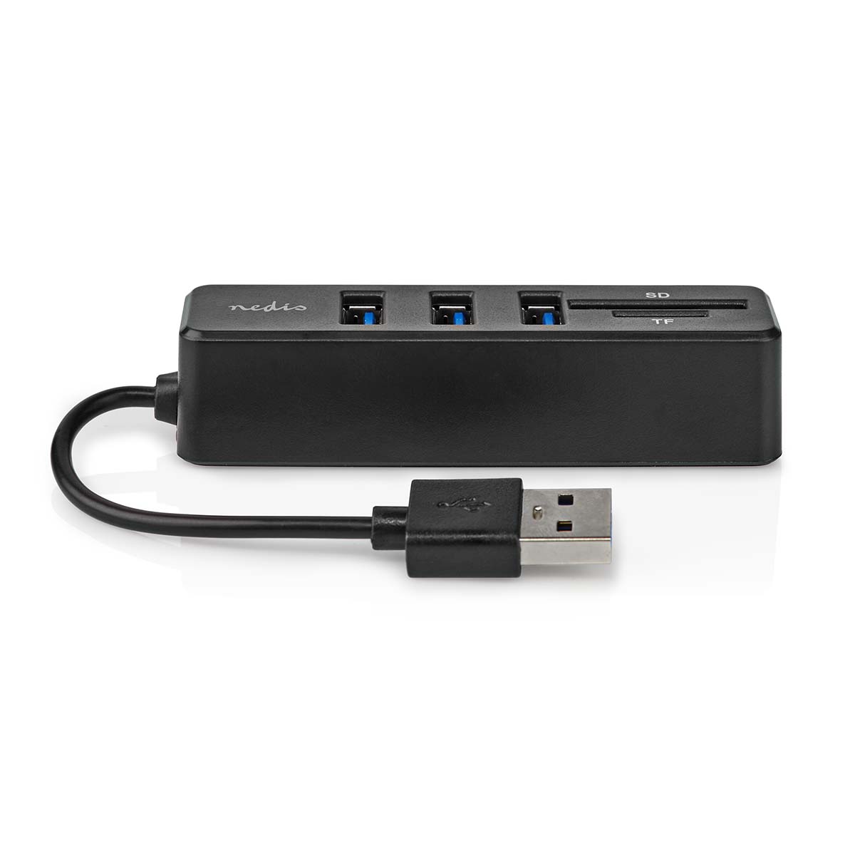 USB-Hub | 1x USB-A | 3x USB A Female | 5-Poorts poort(en) | USB 2.0 | USB Gevoed | SD & MicroSD - Afbeelding 2