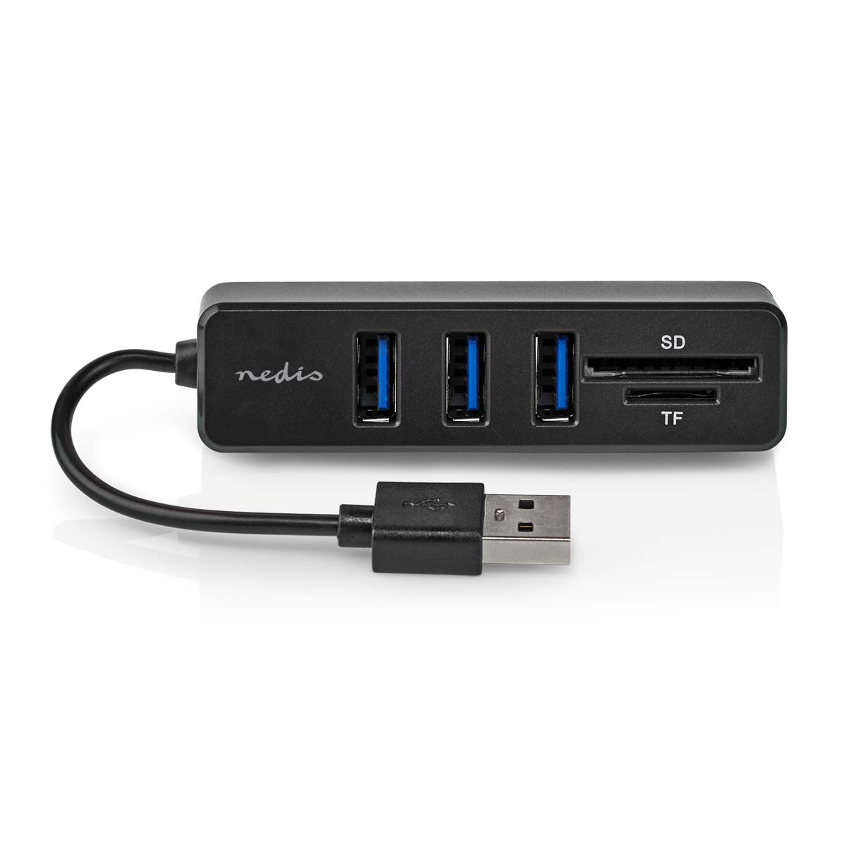USB-Hub | 1x USB-A | 3x USB A Female | 5-Poorts poort(en) | USB 2.0 | USB Gevoed | SD & MicroSD - Afbeelding 3