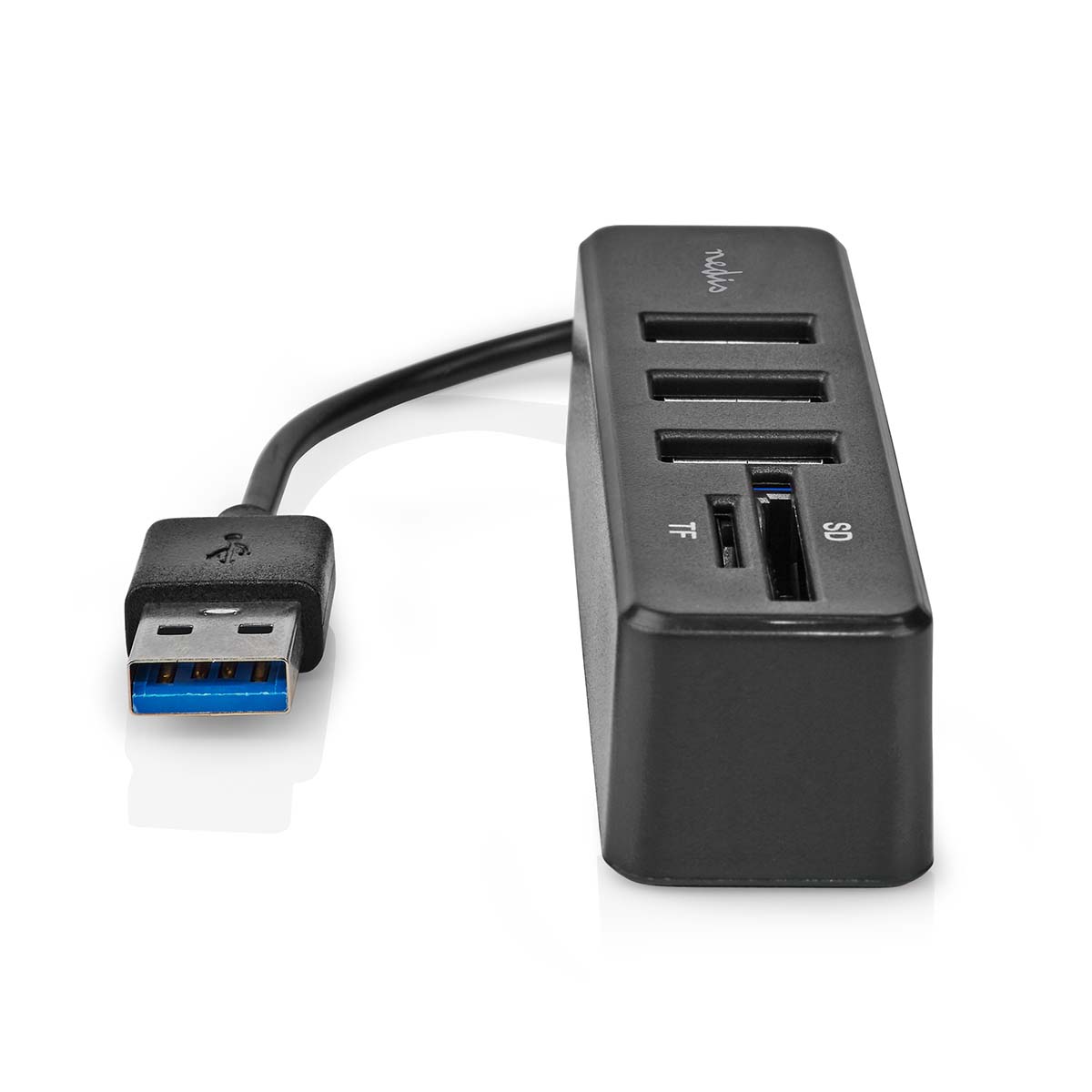 USB-Hub | 1x USB-A | 3x USB A Female | 5-Poorts poort(en) | USB 2.0 | USB Gevoed | SD & MicroSD - Afbeelding 4
