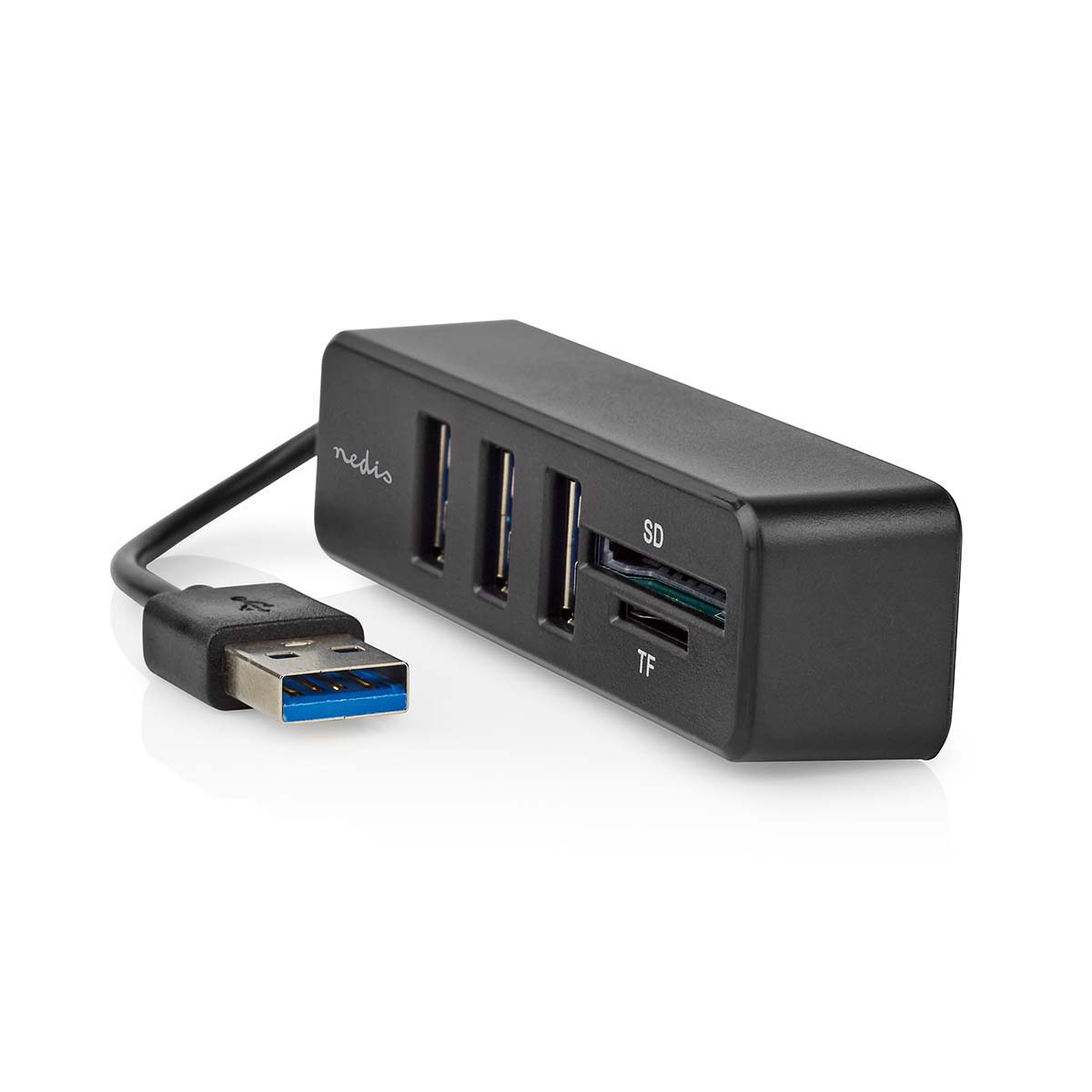 USB-Hub | 1x USB-A | 3x USB A Female | 5-Poorts poort(en) | USB 2.0 | USB Gevoed | SD & MicroSD - Afbeelding 8