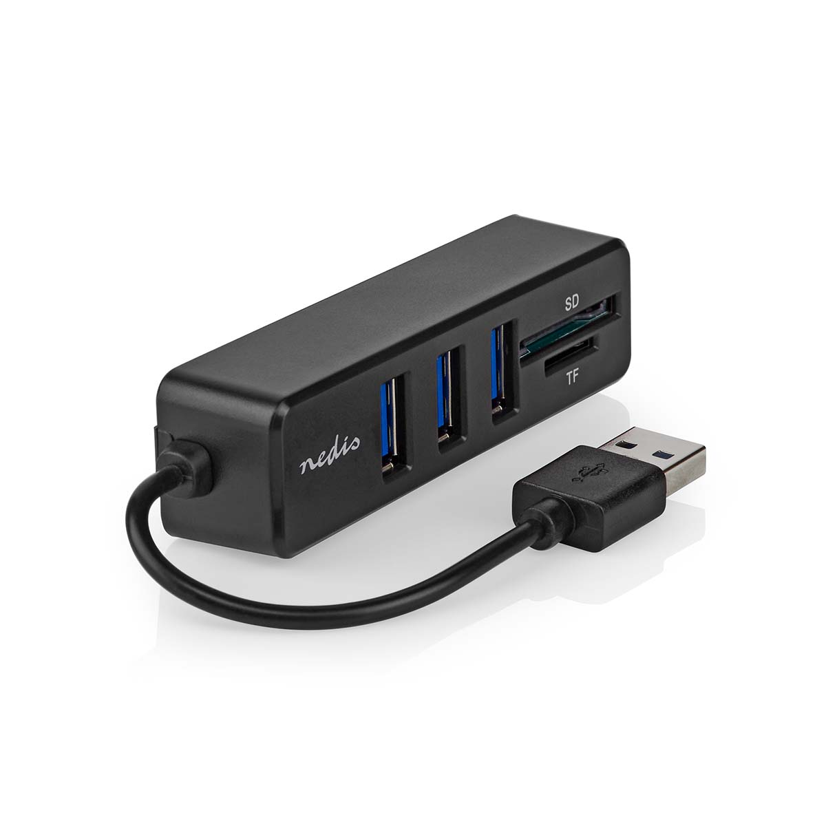 USB-Hub | 1x USB-A | 3x USB A Female | 5-Poorts poort(en) | USB 2.0 | USB Gevoed | SD & MicroSD - Afbeelding 9
