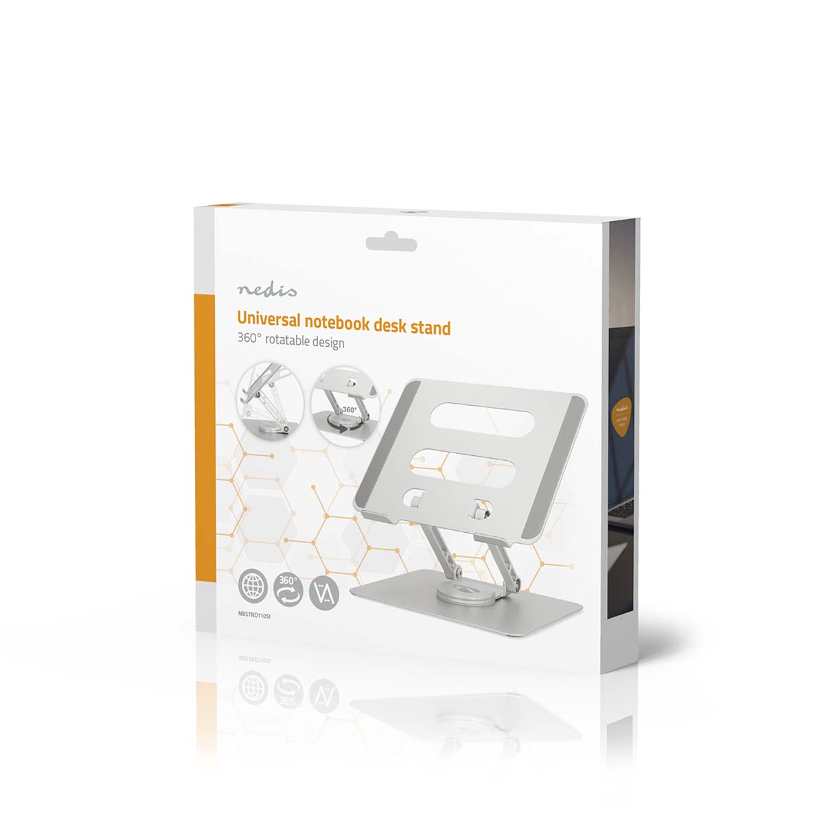 Notebookstandaard | 17 " | Zonder Verlichting | Opvouwbaar | 360 graden draaibaar - Afbeelding 15
