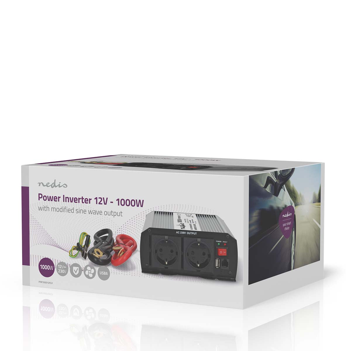 Omvormer Gemodificeerde Sinusgolf - 12V - 1000 W - Afbeelding 10