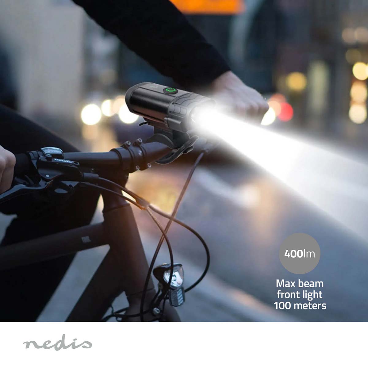 Fietslamp | Batterij Gevoed | 5 V DC | 3 W | Incl. batterij(en) | Oplaadbaar | 400 lm | 4.5 lm | 100 m | 110 ° - Afbeelding 11