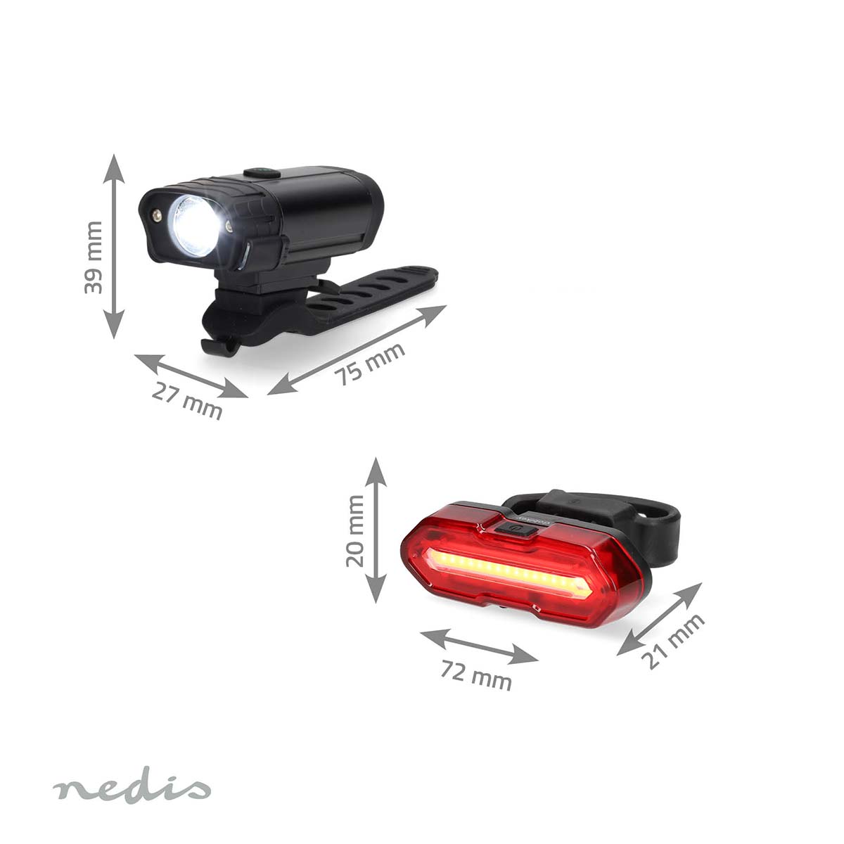 Fietslamp | Batterij Gevoed | 5 V DC | 3 W | Incl. batterij(en) | Oplaadbaar | 400 lm | 4.5 lm | 100 m | 110 ° - Afbeelding 13