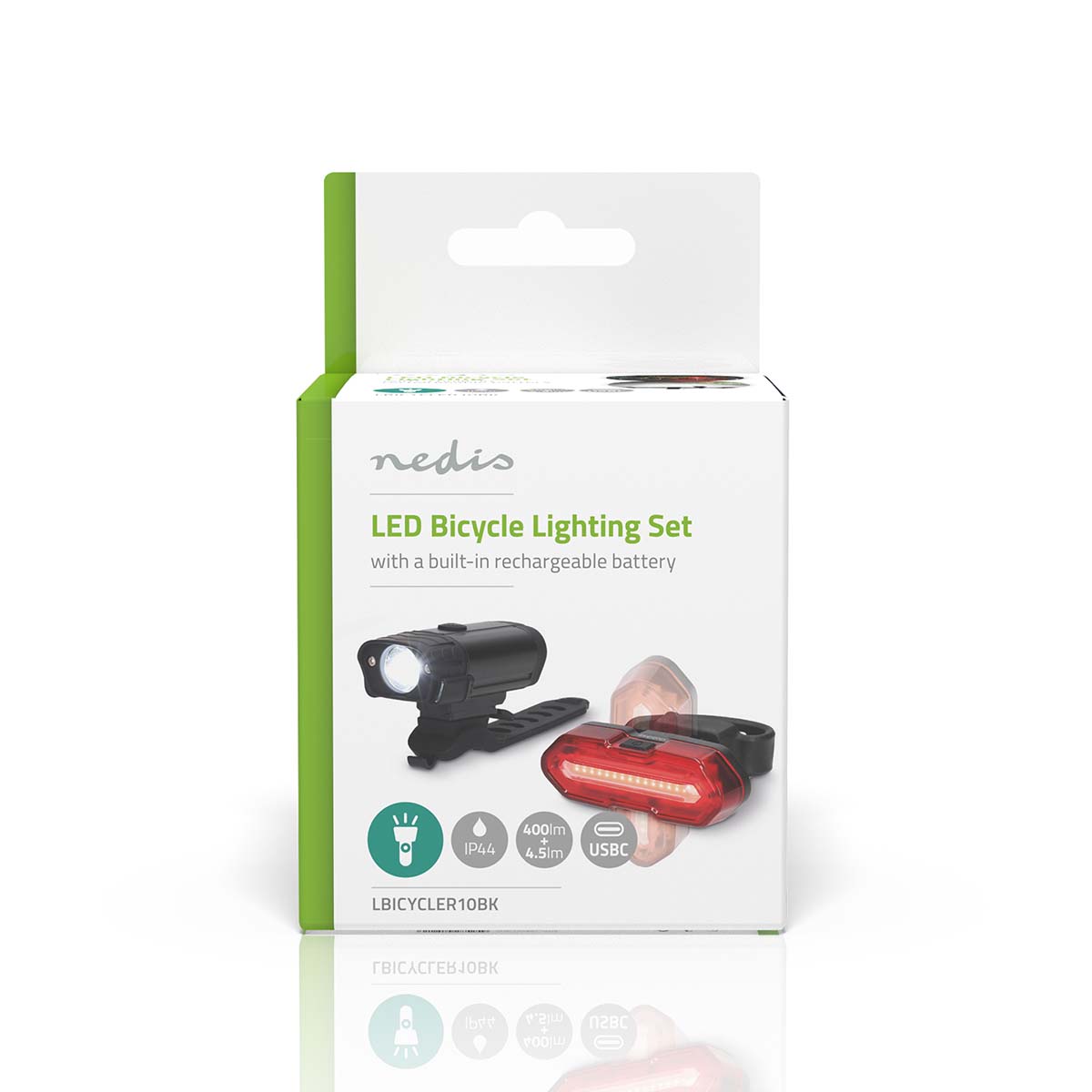 Fietslamp | Batterij Gevoed | 5 V DC | 3 W | Incl. batterij(en) | Oplaadbaar | 400 lm | 4.5 lm | 100 m | 110 ° - Afbeelding 14