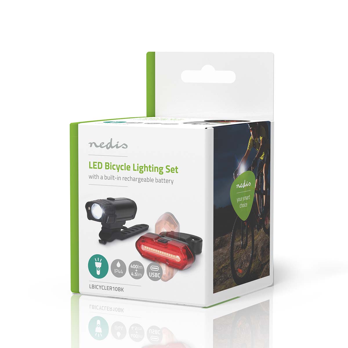 Fietslamp | Batterij Gevoed | 5 V DC | 3 W | Incl. batterij(en) | Oplaadbaar | 400 lm | 4.5 lm | 100 m | 110 ° - Afbeelding 15