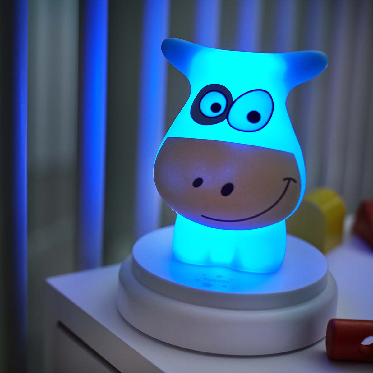 NAUGHTY COW LED nachtlampje koe blauw - Afbeelding 5