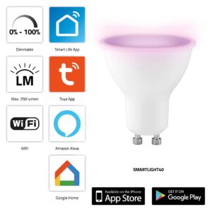 SMARTLIGHT40 Smart LED-kleurenlamp met Wi-Fi