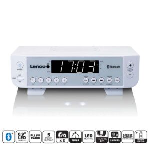 FM-keukenradio met Bluetooth® LED-verlichting en timer Wit