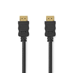 High Speed ​​HDMI™-Kabel met Ethernet | HDMI™ Connector | HDMI™ Connector | 4K@60Hz | ARC | 18 Gbps | 0.50 m | Rond | PVC | Zwart | Label