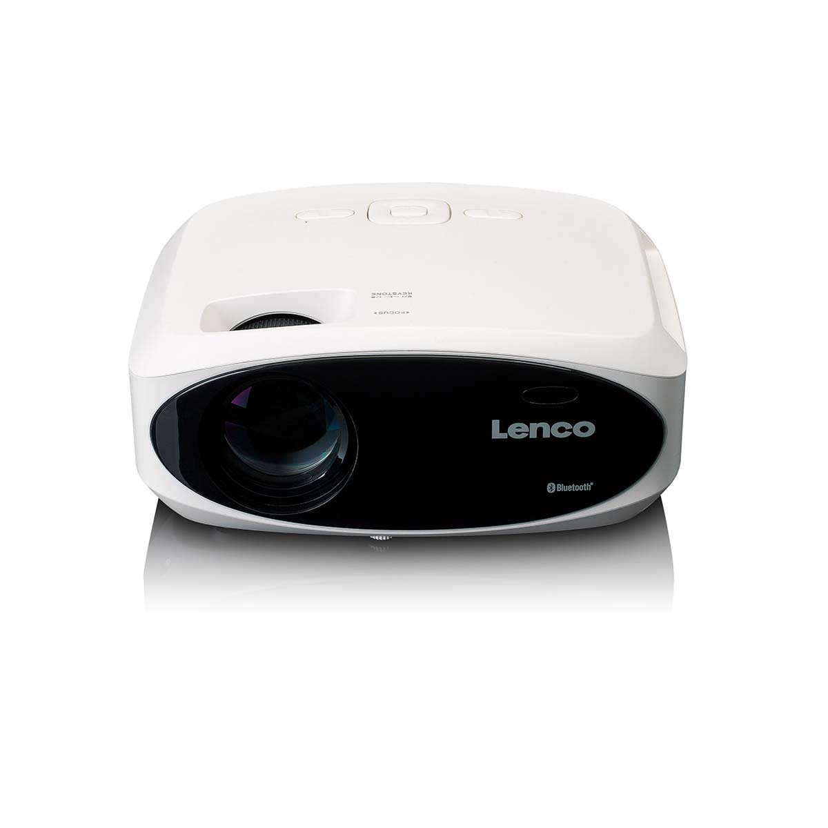 Full HD 1080P LCD-projector met Bluetooth Wit - Afbeelding 3
