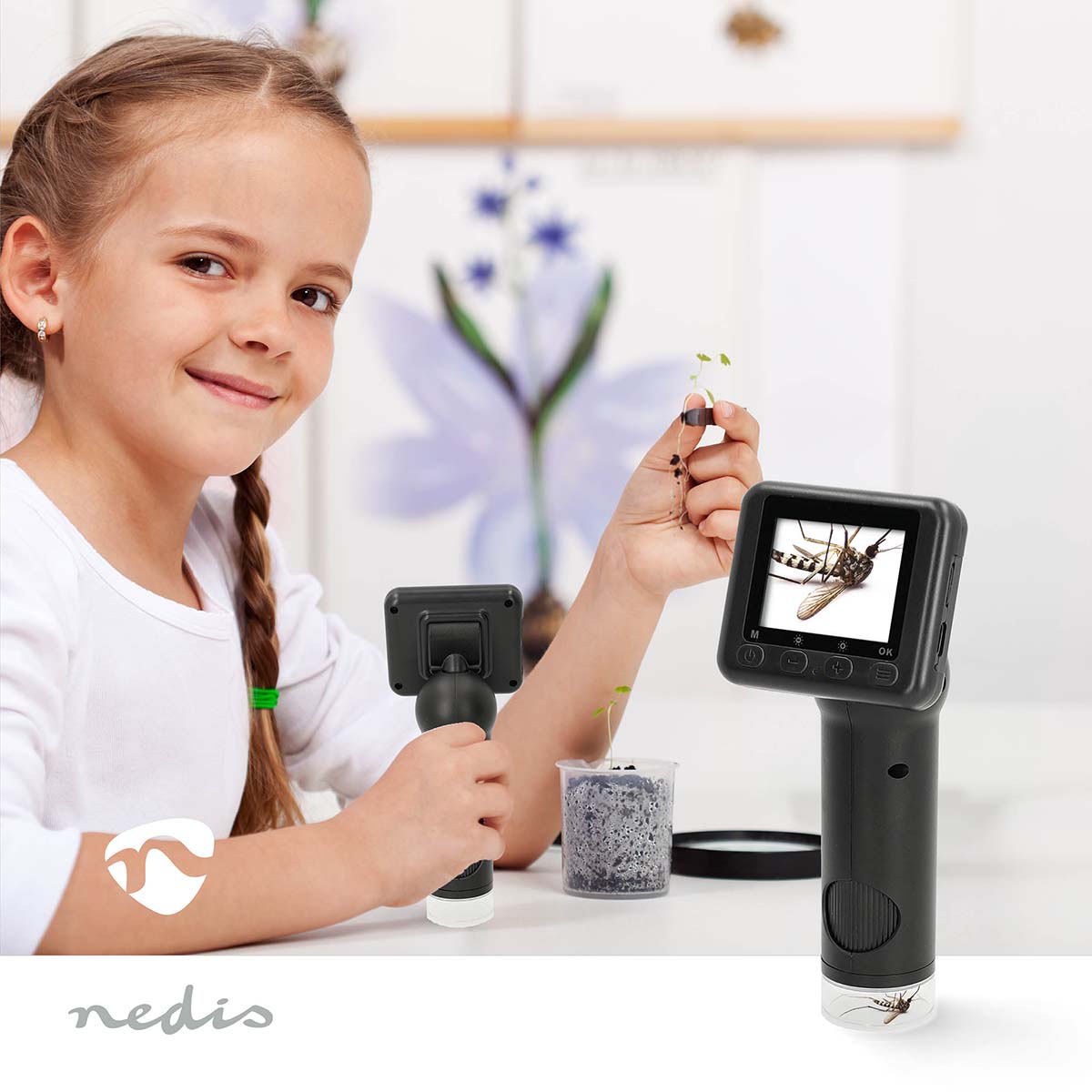 Microscoopcamera | 1080p@30fps | 48 MPixel | Zoom: 8 x | Vergroting: 500 x | Scherm grootte: 2 " | Ja | Zwart - Afbeelding 2