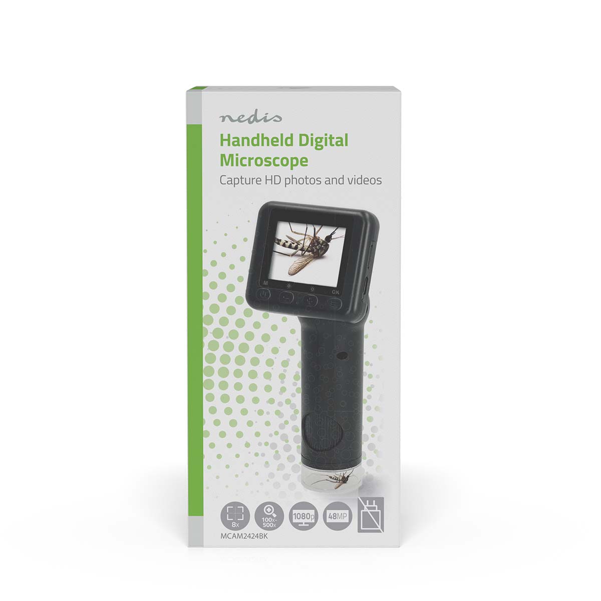 Microscoopcamera | 1080p@30fps | 48 MPixel | Zoom: 8 x | Vergroting: 500 x | Scherm grootte: 2 " | Ja | Zwart - Afbeelding 14