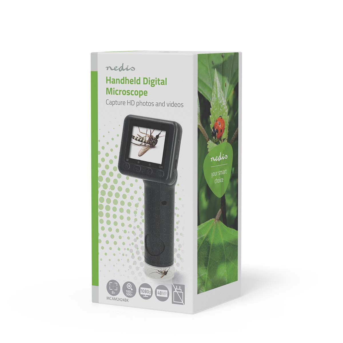 Microscoopcamera | 1080p@30fps | 48 MPixel | Zoom: 8 x | Vergroting: 500 x | Scherm grootte: 2 " | Ja | Zwart - Afbeelding 15