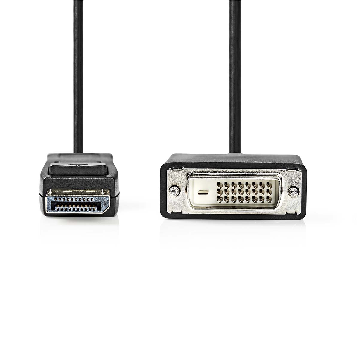 DisplayPort-Kabel | DisplayPort Male | DVI-D 24+1-Pins Male | 1080p | Vernikkeld | 2.00 m | Rond | PVC | Zwart | Label - Afbeelding 2