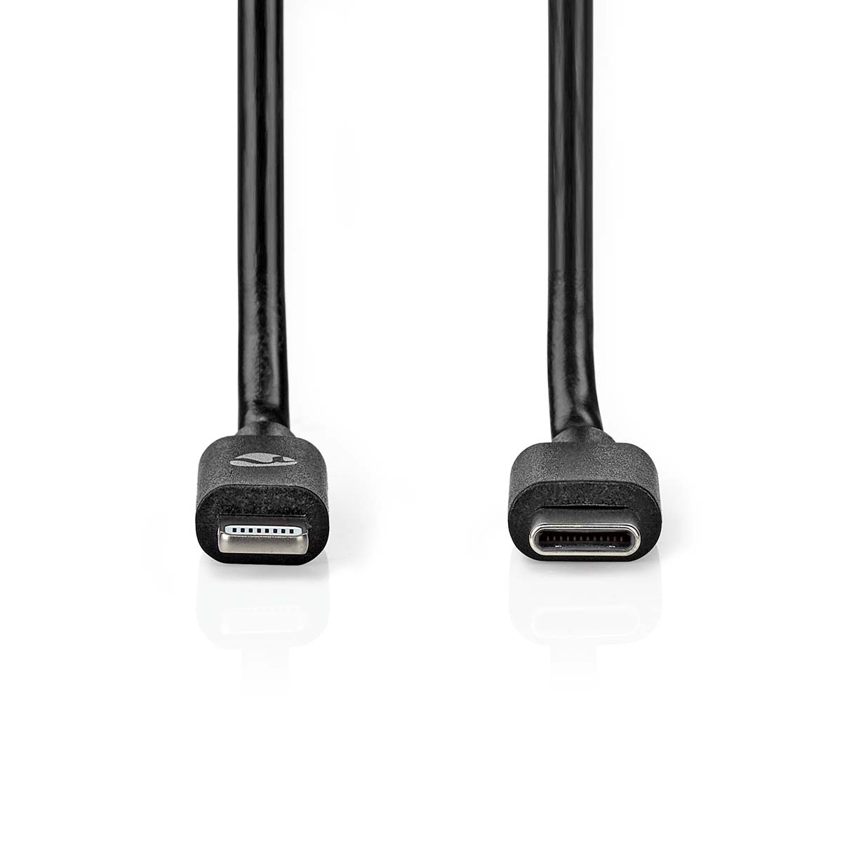 Lightning Kabel | USB 2.0 | Apple Lightning 8-Pins | USB-C™ Male | 480 Mbps | Vernikkeld | 1.00 m | Rond | PVC | Zwart | Label - Afbeelding 2
