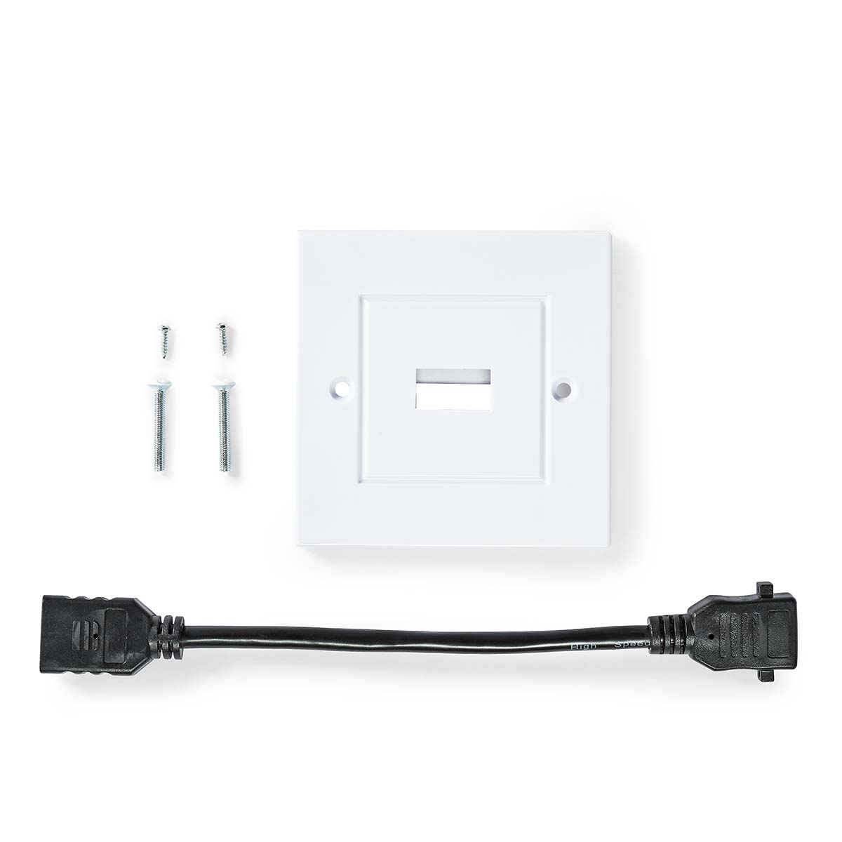 HDMI™ Wandcontactdoos | 1x HDMI™ Female | 4K@60Hz | HDMI™ Output | Zwart | 18 Gbps | Verguld | Doos - Afbeelding 6