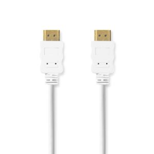 High Speed ​​HDMI™-Kabel met Ethernet | HDMI™ Connector | HDMI™ Connector | 4K@60Hz | ARC | 18 Gbps | 2.00 m | Rond | PVC | Wit | Label