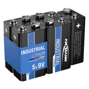 9V industriële lithiumbatterij 5-pak