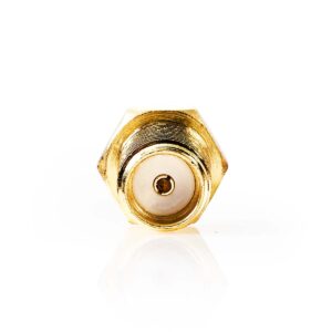 SMA-Adapter | SMA Female | TS9 | Verguld | 50 Ohm | Recht | Koper | Goud | 2 Stuks | Doos