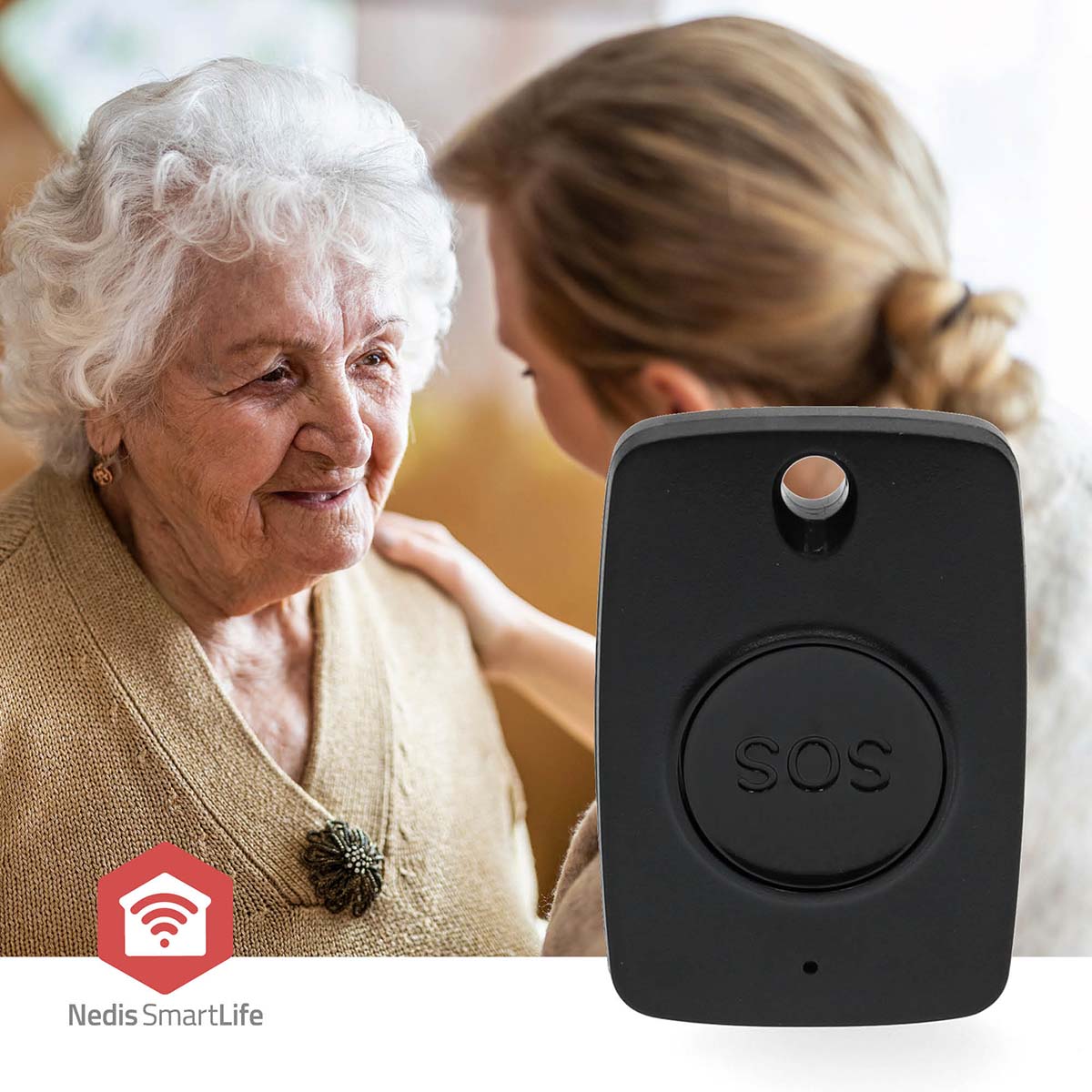 Smart Home Paniekknop | Zigbee 3.0 | Batterijtype: CR2450 | Zwart - Afbeelding 9