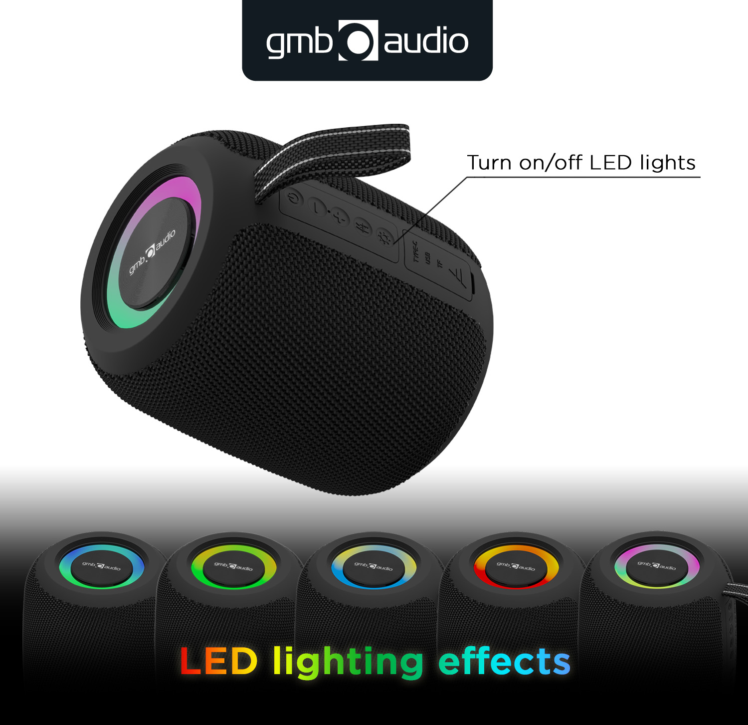 BT luidspreker met LED-lichteffect - Afbeelding 8
