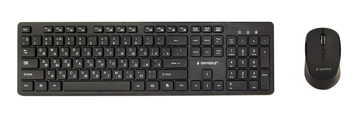 Draadloze desktop set, zwart, US-layout