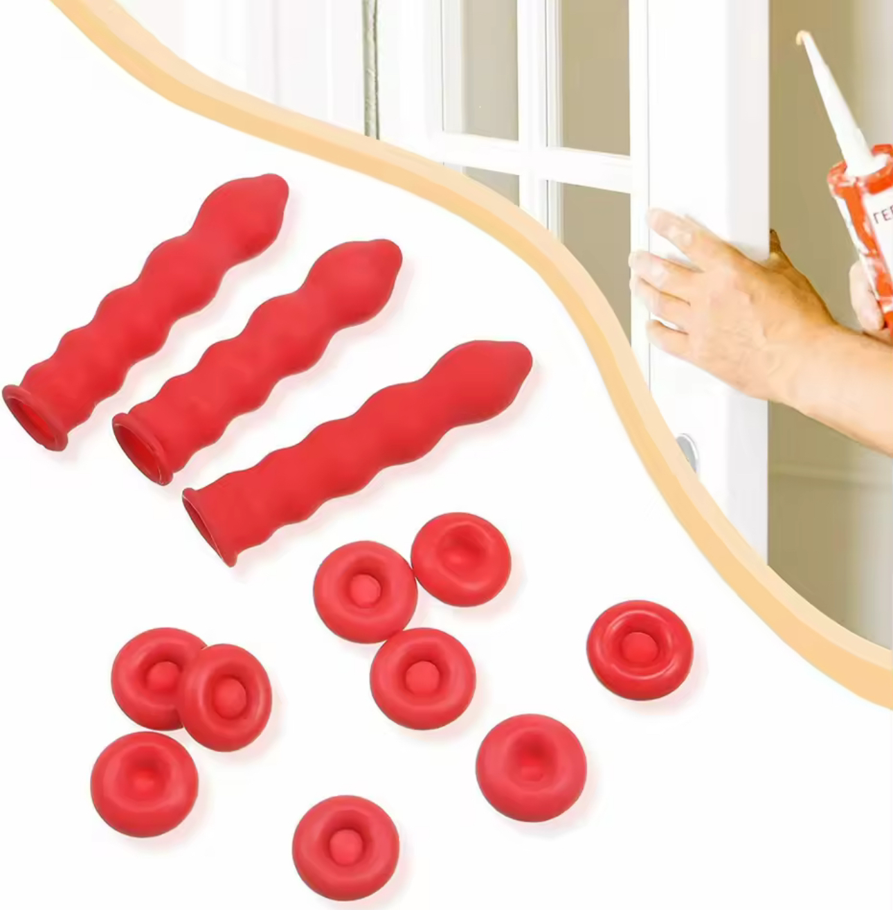 Afsluithoesjes voor kit tubes - 10 stuks - Afbeelding 2