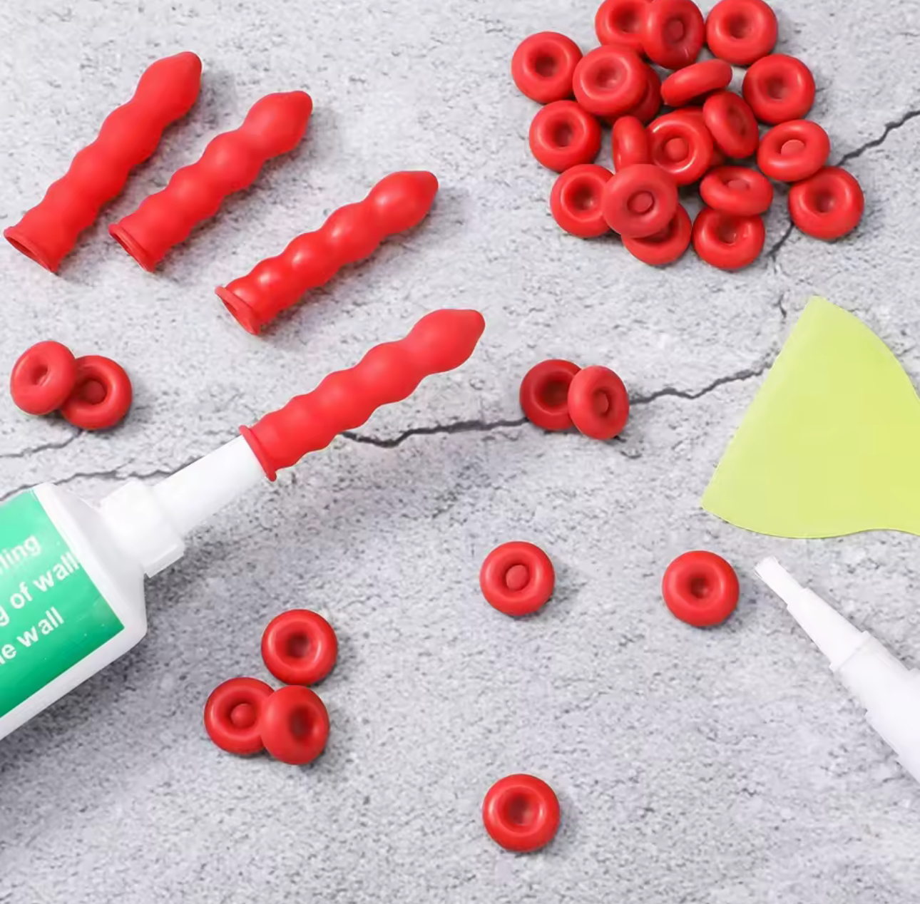 Afsluithoesjes voor kit tubes - 10 stuks afbeelding