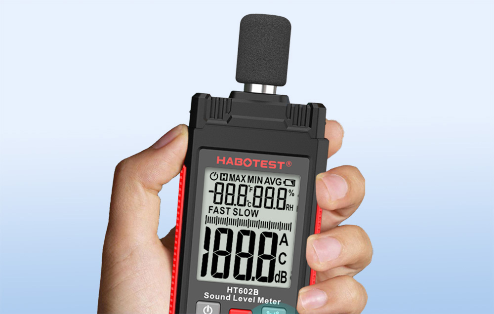 Geluidsniveaumeter โ Nauwkeurige Decibelmeter met LCD Scherm - Afbeelding 3