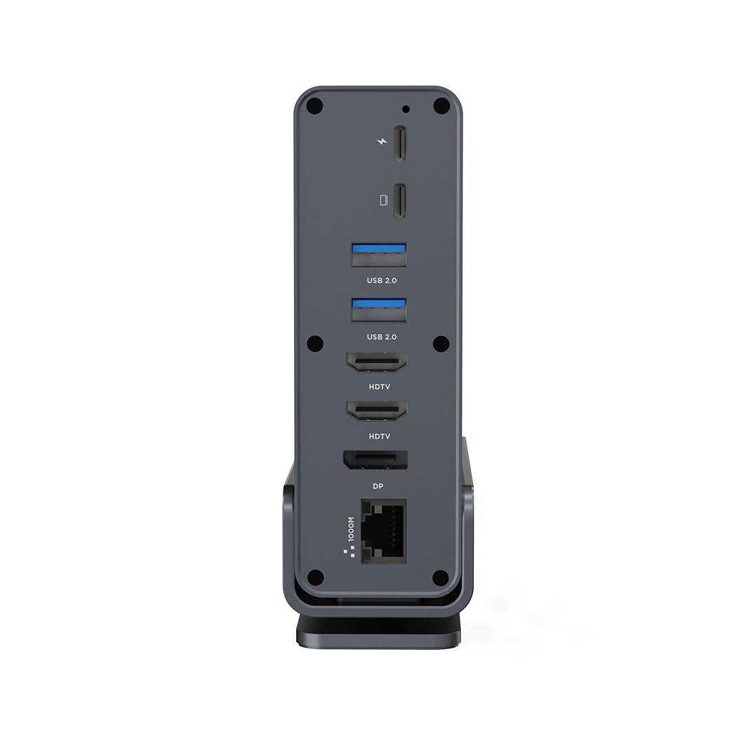 USB Type-C 15-in-1 multi-port adapter (USB hub A-poorten v.2x2 + v.3x3, Type-C + HDMIx2 + DisplayPort + PD + kaartlezer + Gigabit LAN + - Afbeelding 7