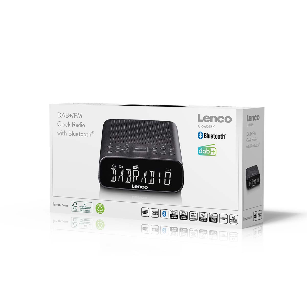 Wekkerradio met DAB+/FM, Bluetooth® en groot dimbaar LCD-display - Afbeelding 10