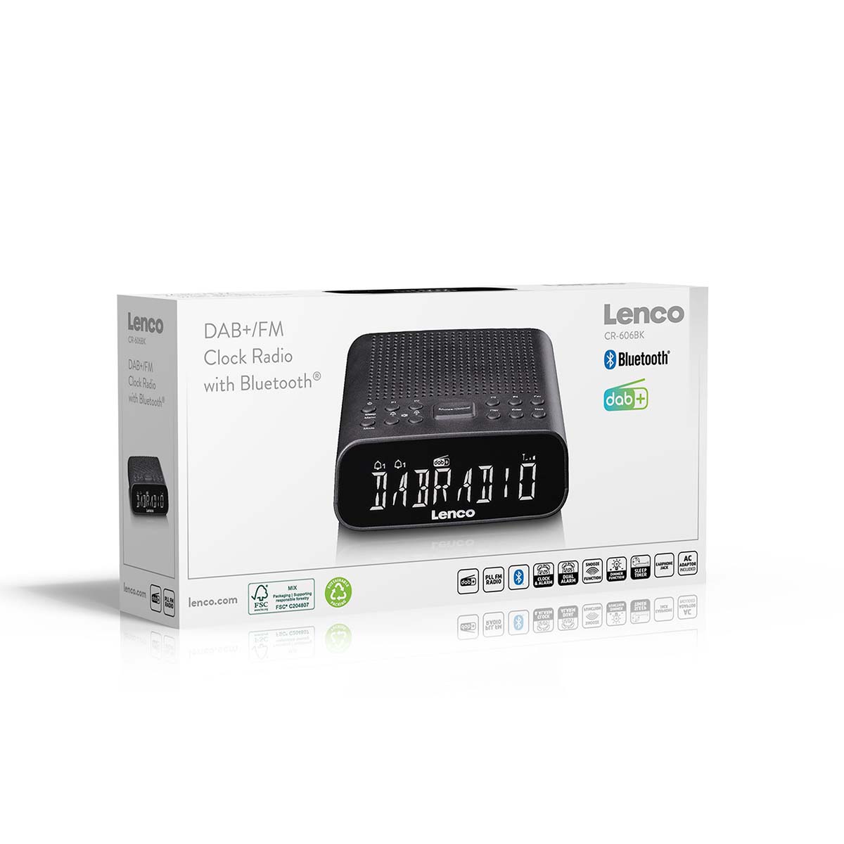 Wekkerradio met DAB+/FM, Bluetooth® en groot dimbaar LCD-display - Afbeelding 11