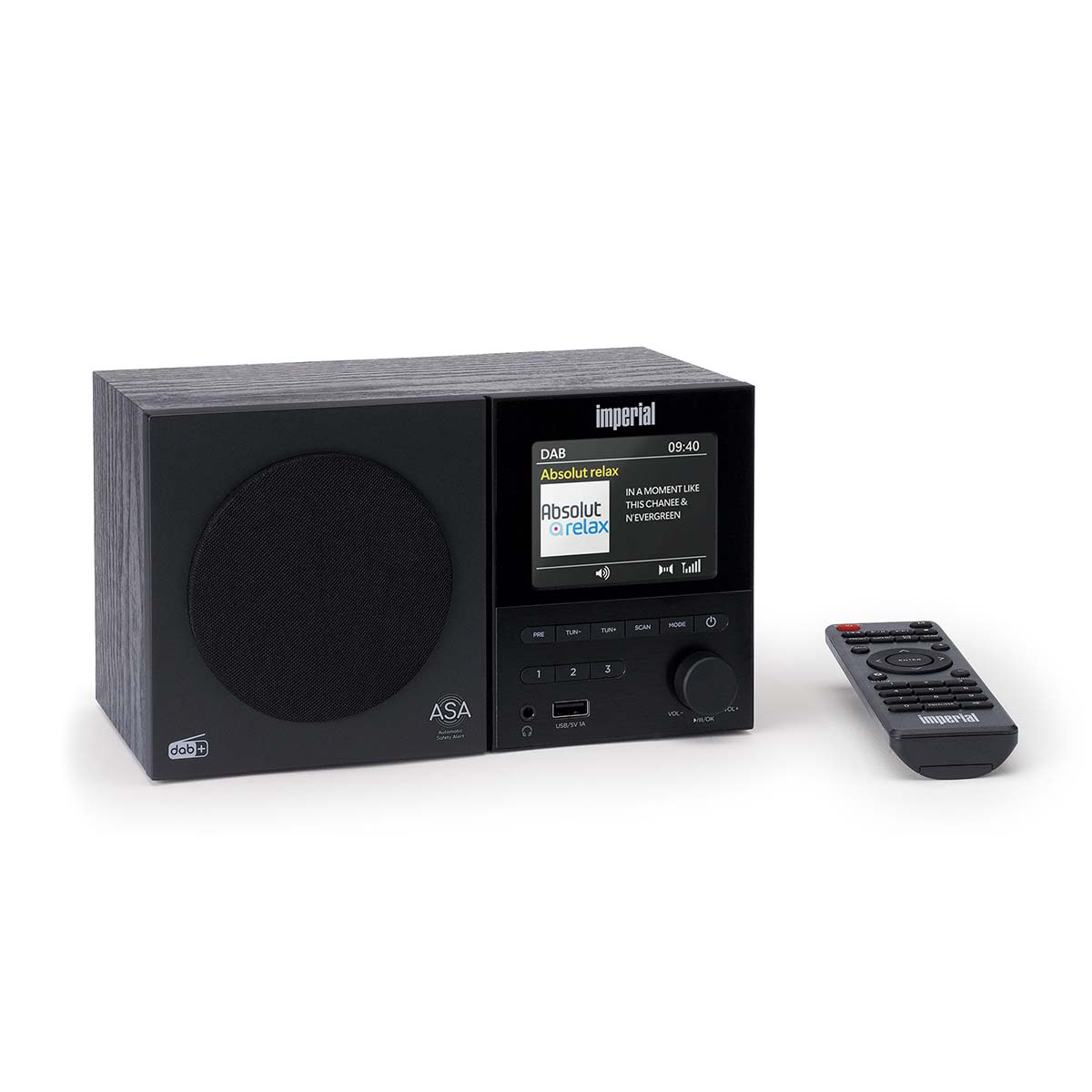 DABMAN-120BK DAB+, FM radio with BT,RC - Afbeelding 5
