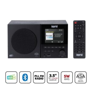 DABMAN-120BK DAB+, FM radio with BT,RC