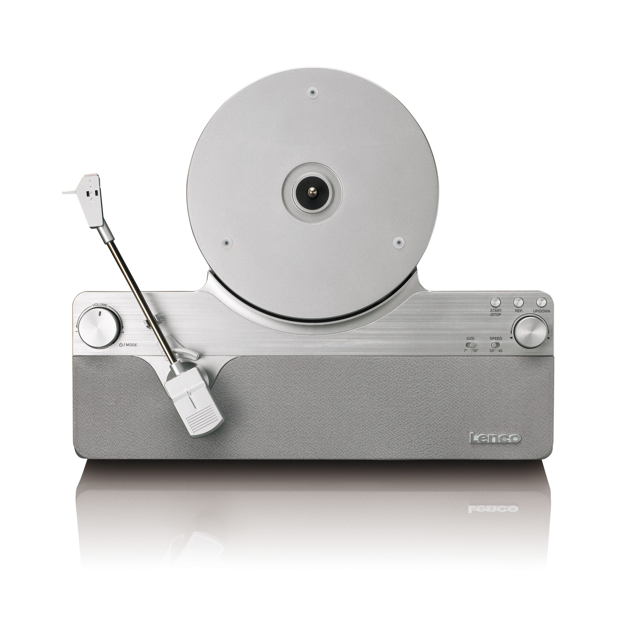 Volautomatische verticale platenspeler met ingebouwde luidsprekers en Bluetooth® Silver - Afbeelding 3