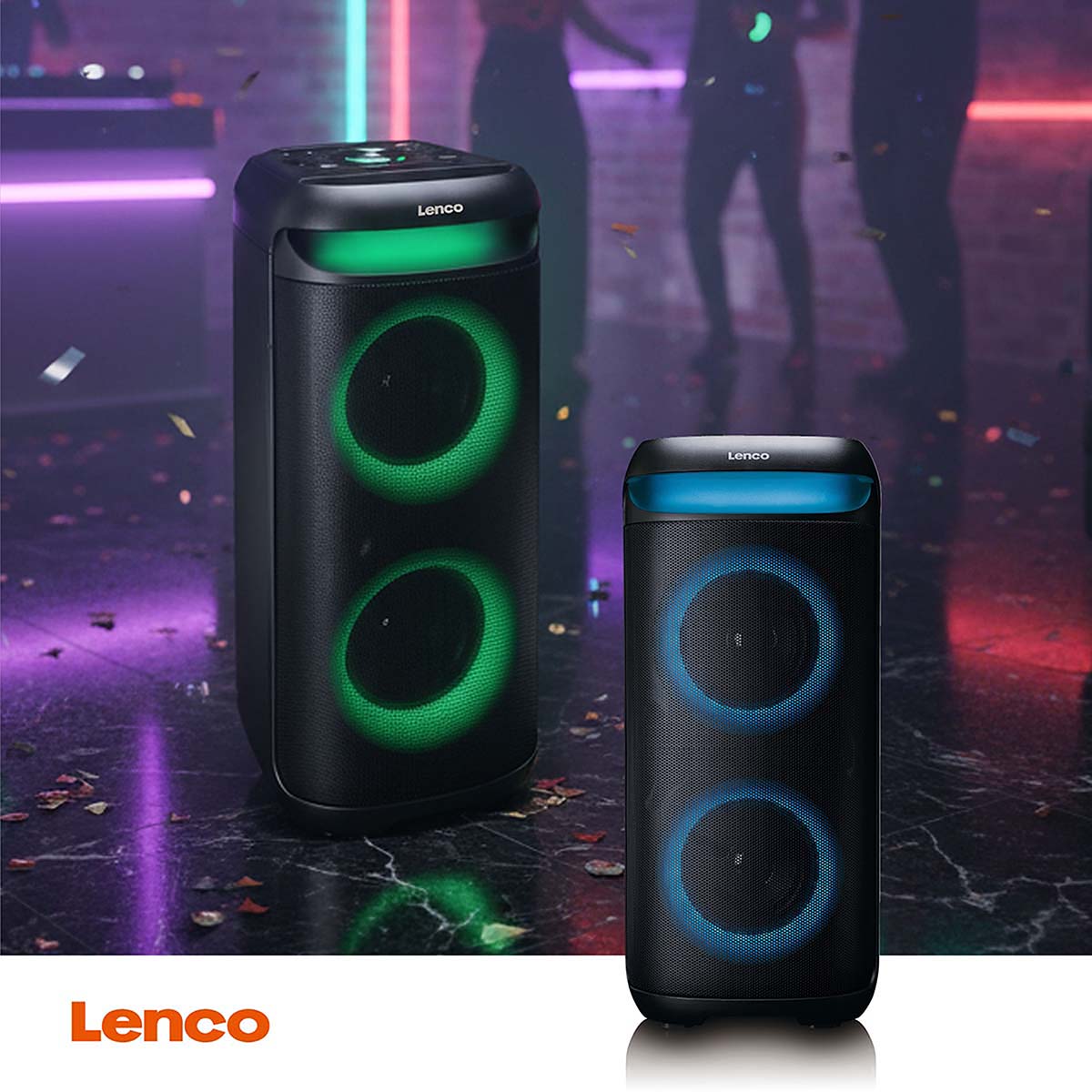 Bluetooth®-party luidpreker met ingebouwde verlichting - Afbeelding 2