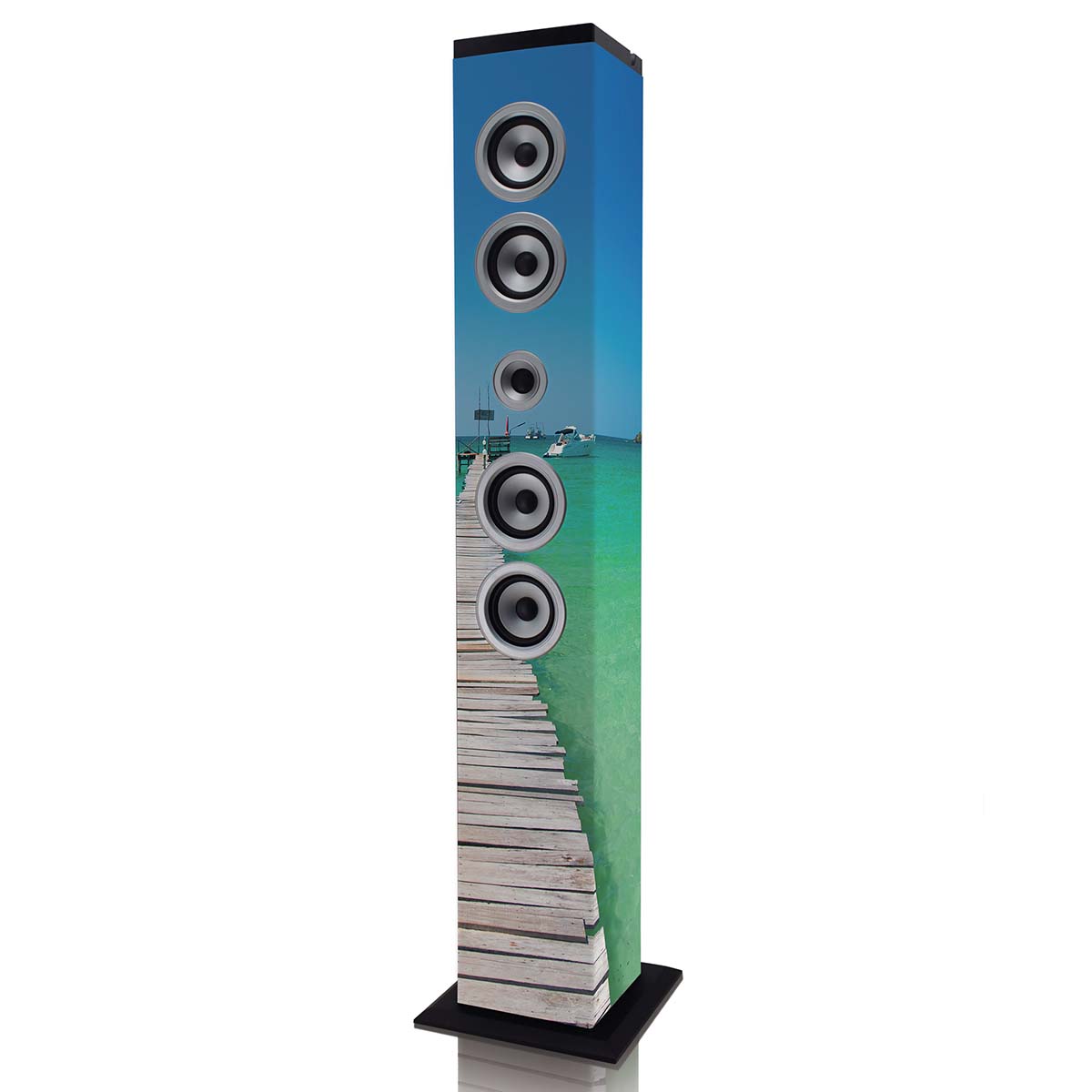 Speakertower met Bluetooth®, PLL FM-radio, USB- en SD-speler - Afbeelding 2