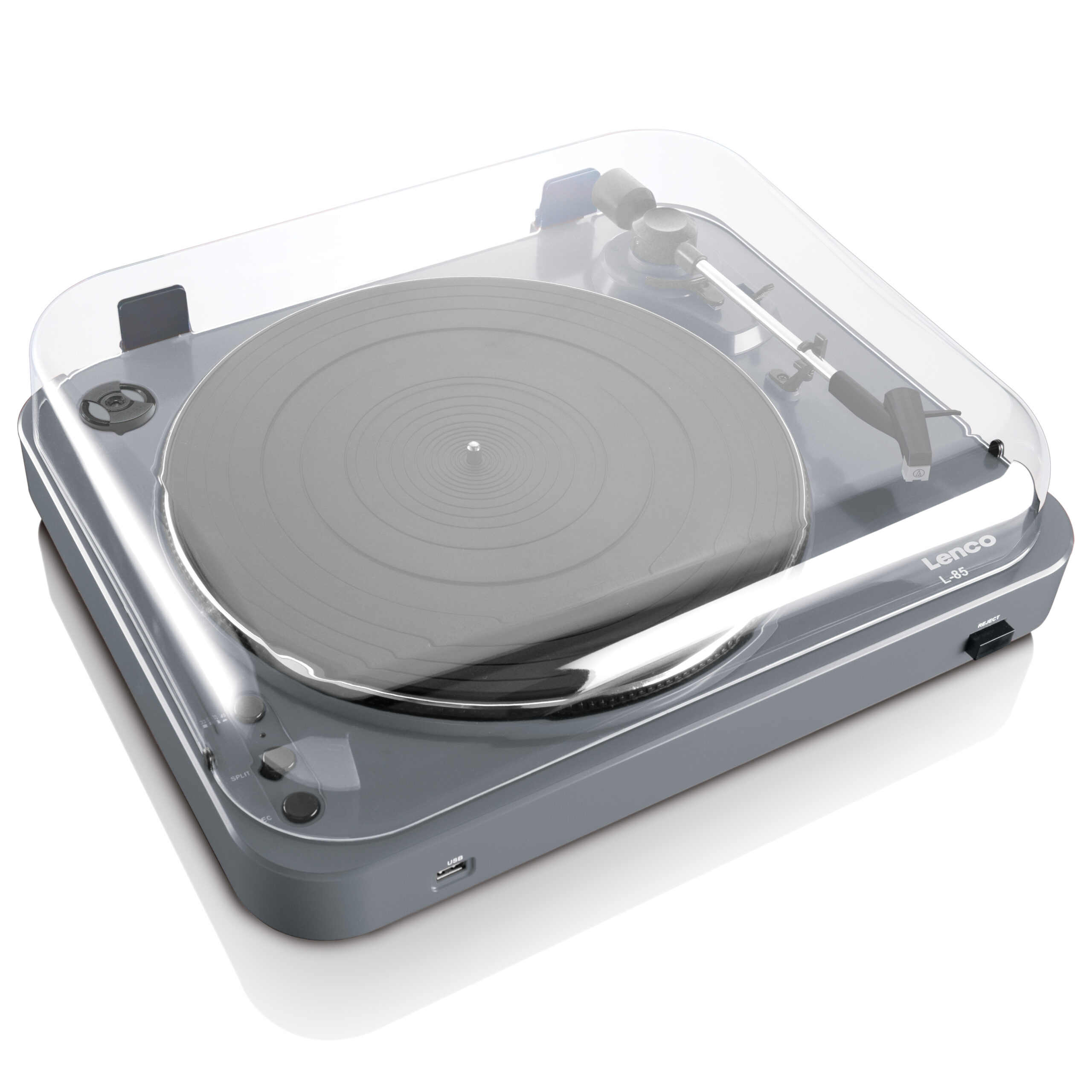 Platenspeler met USB direct codering grijs - Afbeelding 2