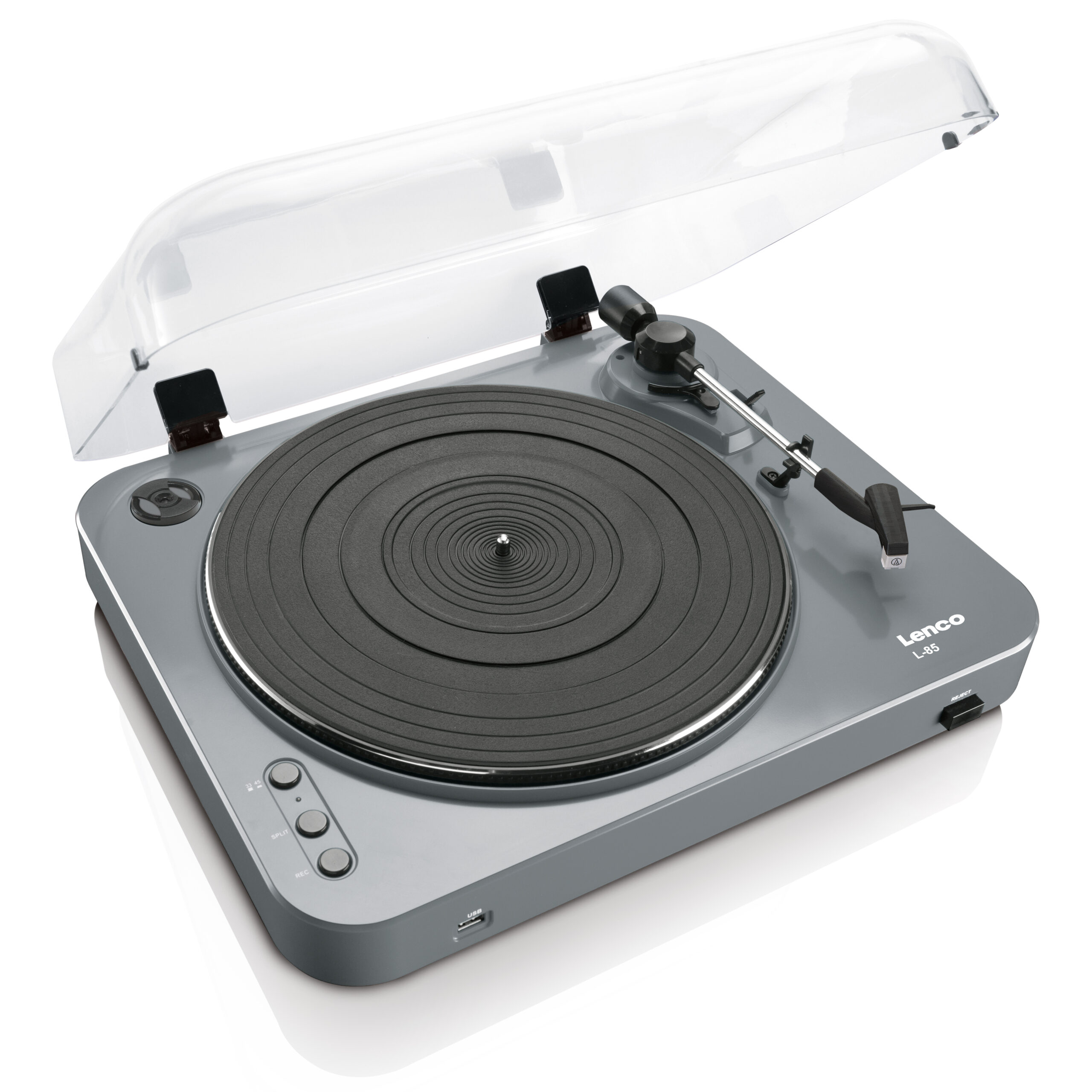 Platenspeler met USB direct codering grijs - Afbeelding 3