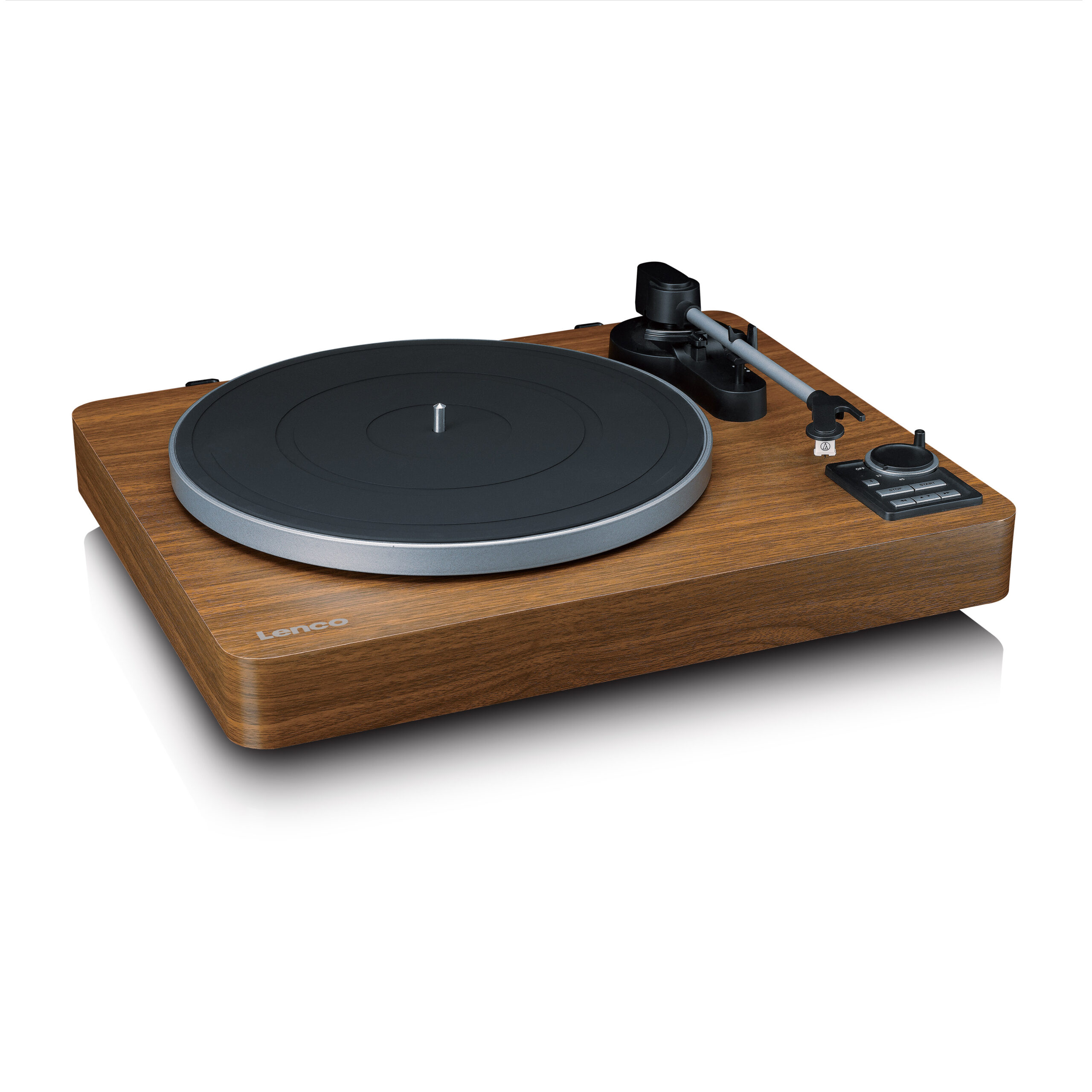 Volautomatische platenspeler met Bluetooth® transmissie en voorversterker Metalen platenspeler en toonarm Hout - Afbeelding 7