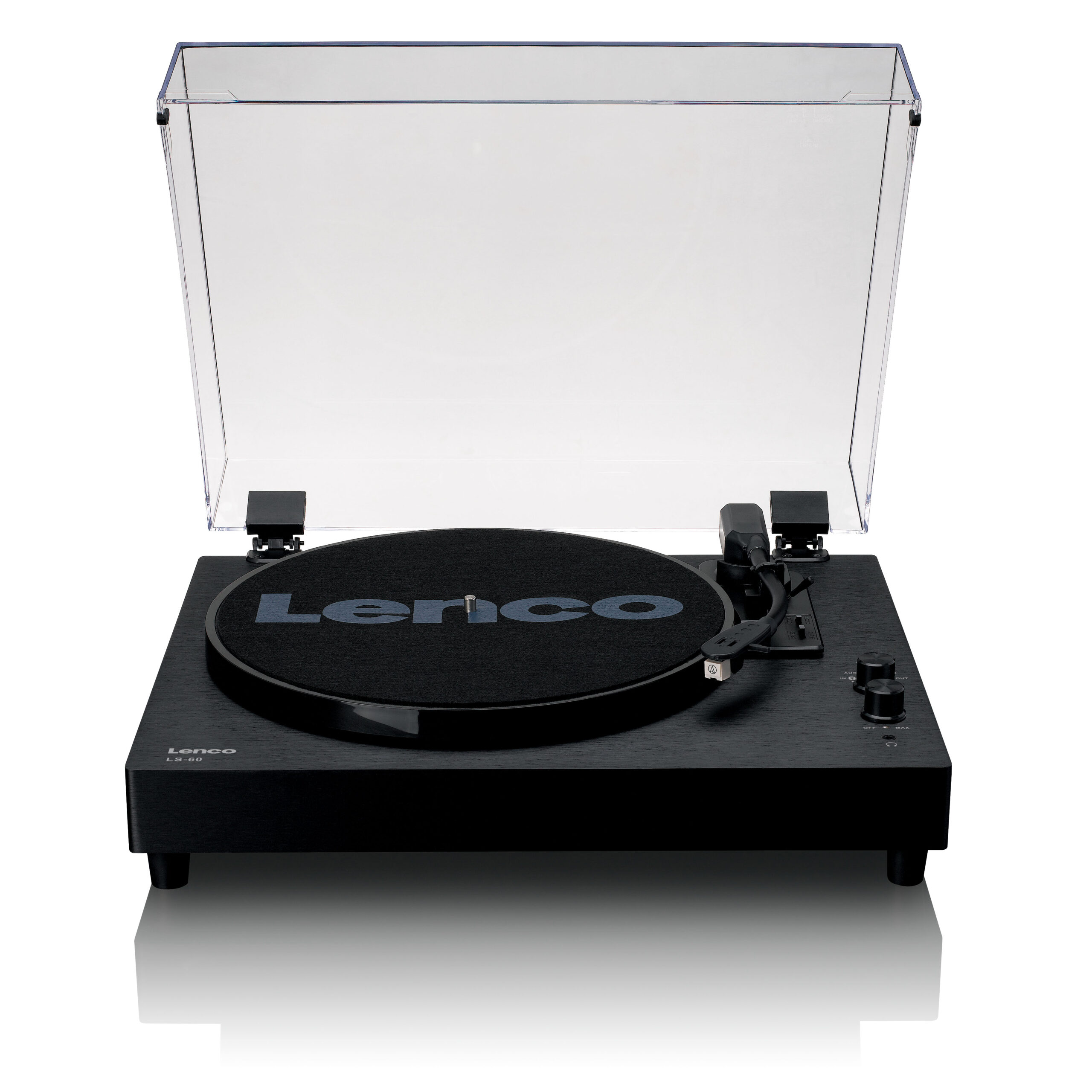 Houten platenspeler met ingebouwde speakers en Bluetooth® - Afbeelding 2