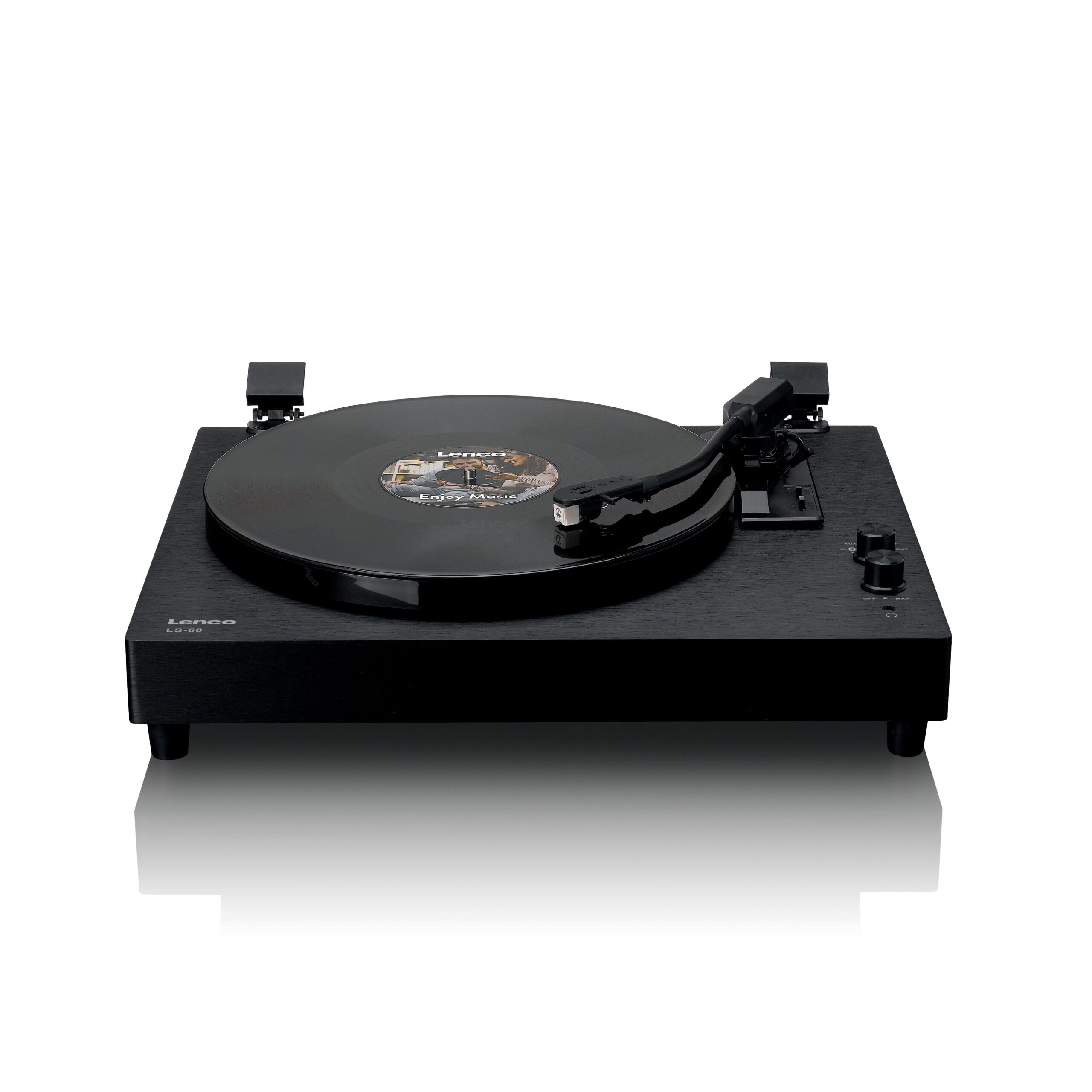 Houten platenspeler met ingebouwde speakers en Bluetooth® - Afbeelding 5