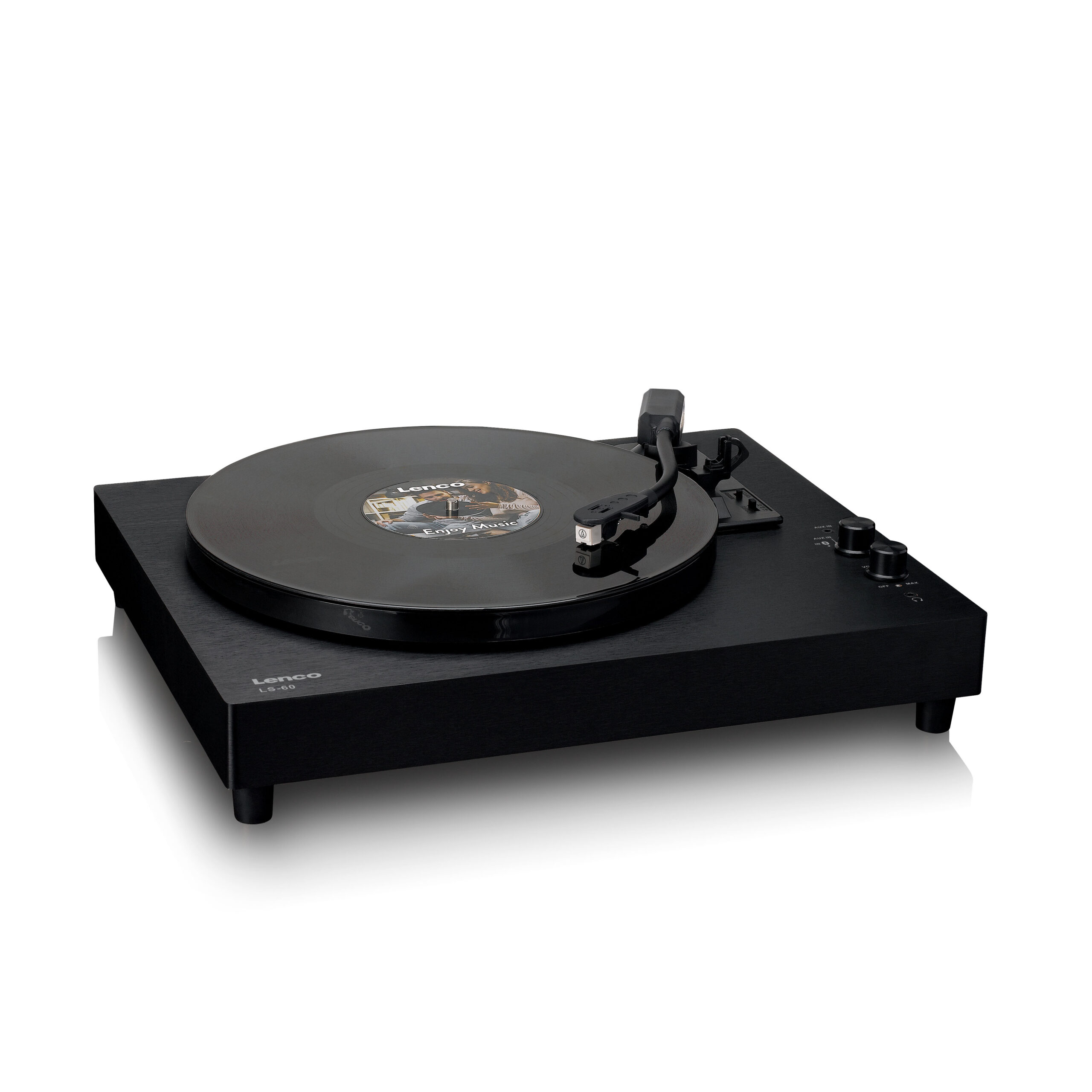 Houten platenspeler met ingebouwde speakers en Bluetooth® - Afbeelding 8