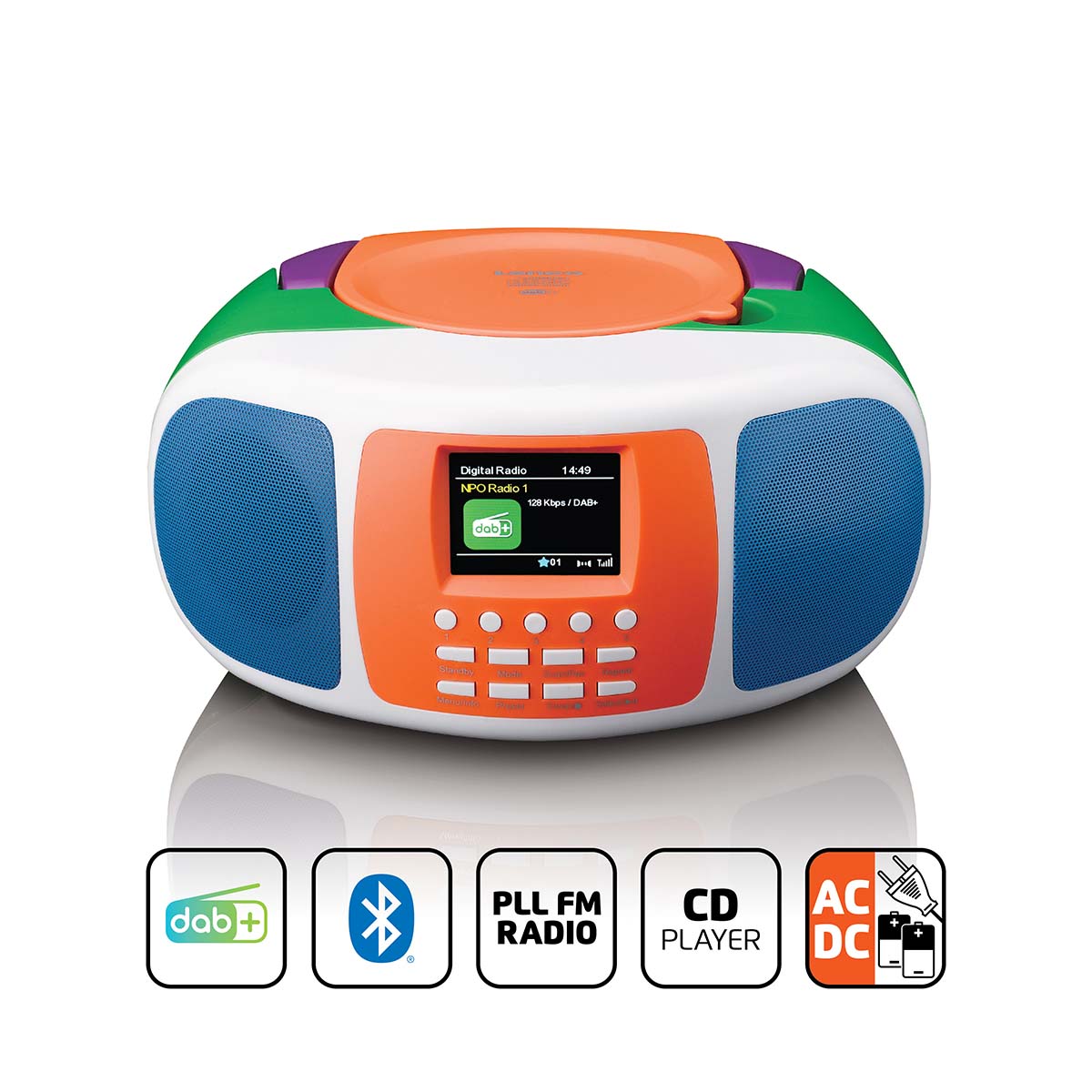 Draagbare DAB+/FM radio met Bluetooth®, CD-speler en groot LCD kleurendisplay - Afbeelding 11