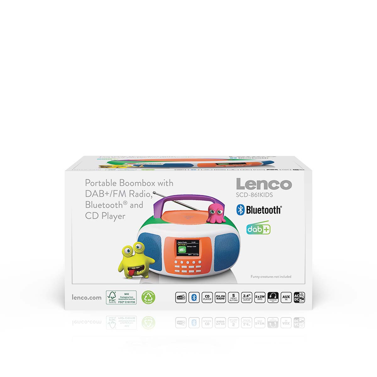 Draagbare DAB+/FM radio met Bluetooth®, CD-speler en groot LCD kleurendisplay - Afbeelding 12