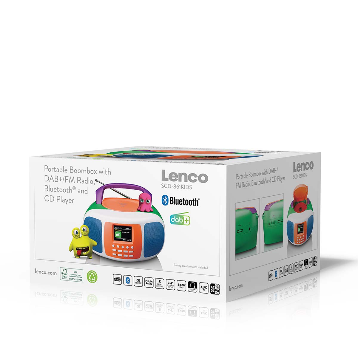 Draagbare DAB+/FM radio met Bluetooth®, CD-speler en groot LCD kleurendisplay - Afbeelding 13