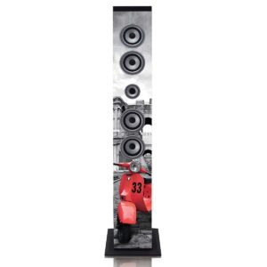 Speakertower met Bluetooth®, PLL FM-radio, USB- en SD-speler